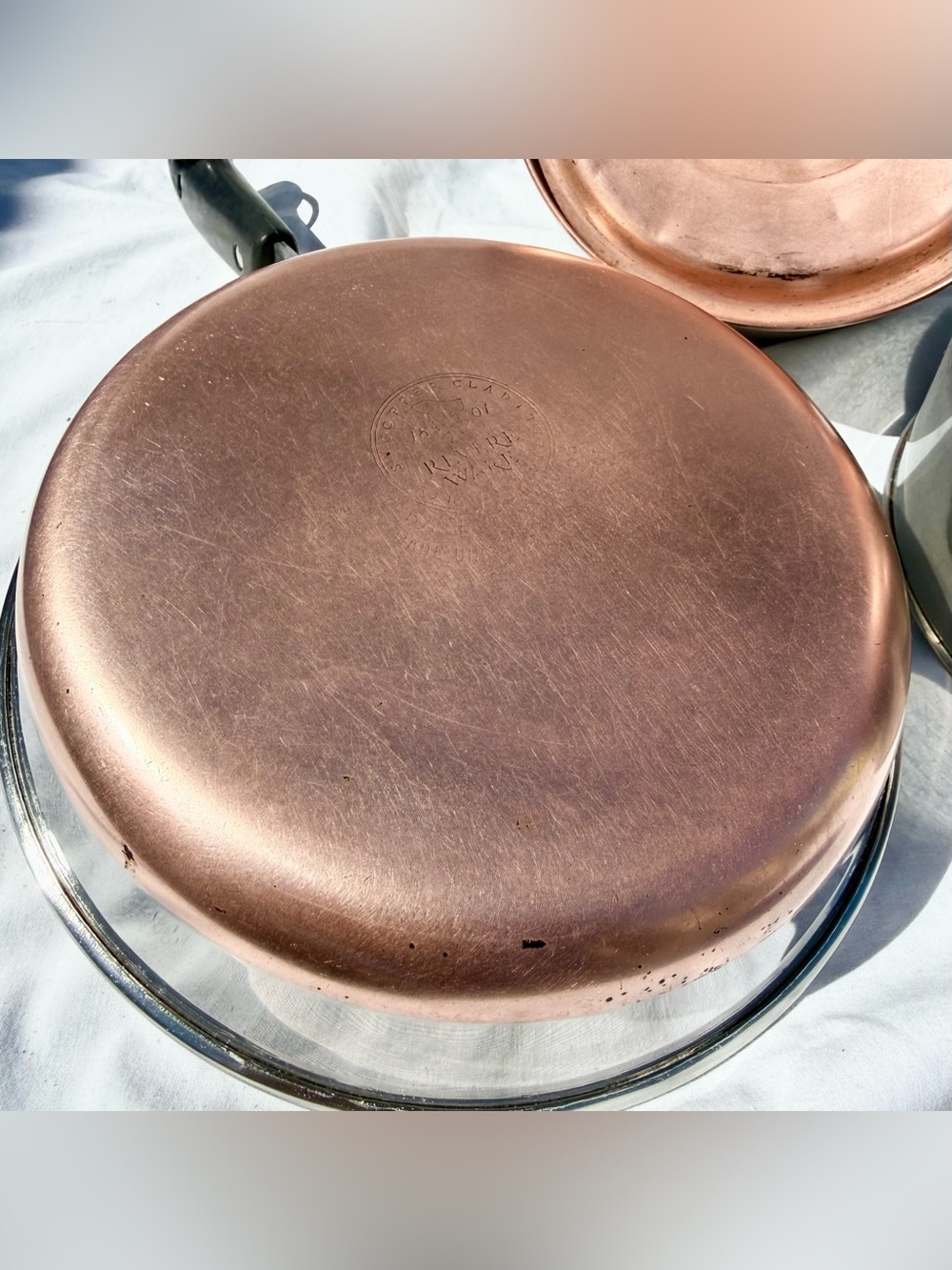 Revere Ware Stainless Copper Clad Pot and Pan Set - Picture 6 of 12